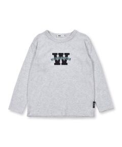 天竺 Wロゴ Ｔシャツ (100~160cm)