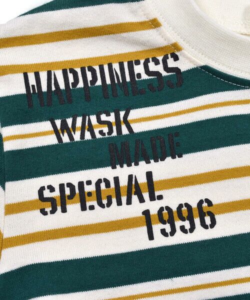 WASK / ワスク Tシャツ | 天竺 マルチボーダー Tシャツ (100~160cm) | 詳細13