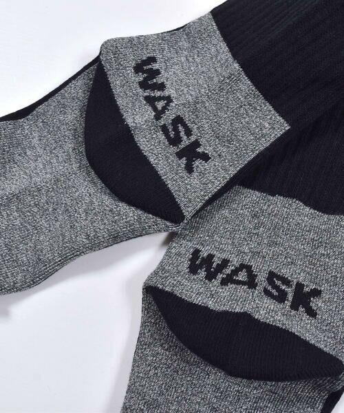 WASK / ワスク ソックス | 無地+ロゴ柄 2P ソックス (15-24cm) | 詳細9