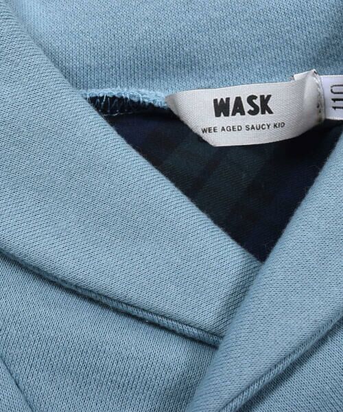 WASK / ワスク トップス | ショールカラー チェック 柄 裏起毛 トレーナー (100~160cm) | 詳細14