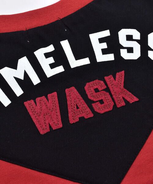 WASK / ワスク Tシャツ | 天竺 バック Ｖ 切り替え ロングスリーブ Tシャツ (100~160cm) | 詳細6