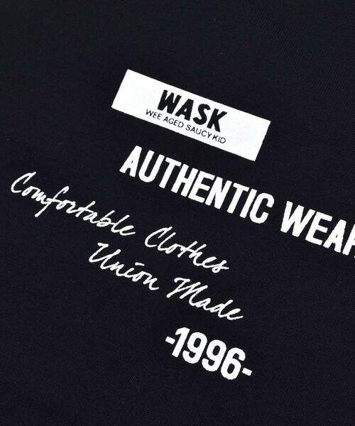 WASK / ワスク Tシャツ | 天竺 バック Ｖ 切り替え ロングスリーブ Tシャツ (100~160cm) | 詳細10