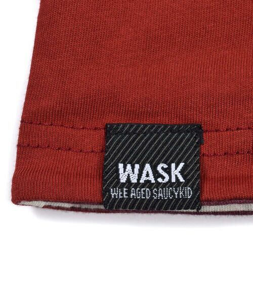 WASK / ワスク Tシャツ | 無地 + ボーダー リバーシブル 天竺 Tシャツ (100~160cm) | 詳細12