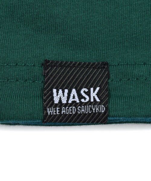 WASK / ワスク Tシャツ | 無地 + ボーダー リバーシブル 天竺 Tシャツ (100~160cm) | 詳細23