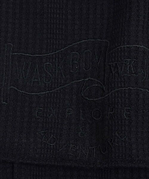 WASK / ワスク ショート・ハーフ・半端丈パンツ | 5.5分丈刺繍ランダムワッフルパンツ(100~160cm) | 詳細8