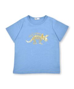 恐竜箔プリントガラナレ天竺Tシャツ(100~160cm)