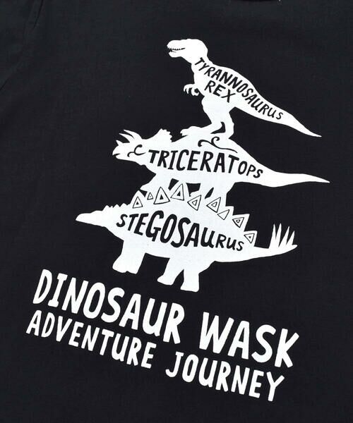 WASK / ワスク Tシャツ | 恐竜箔プリントガラナレ天竺Tシャツ(100~160cm) | 詳細9