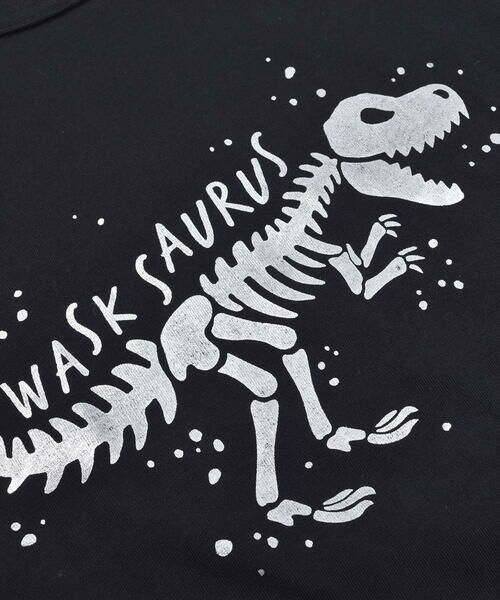WASK / ワスク Tシャツ | 恐竜箔プリントガラナレ天竺Tシャツ(100~160cm) | 詳細6