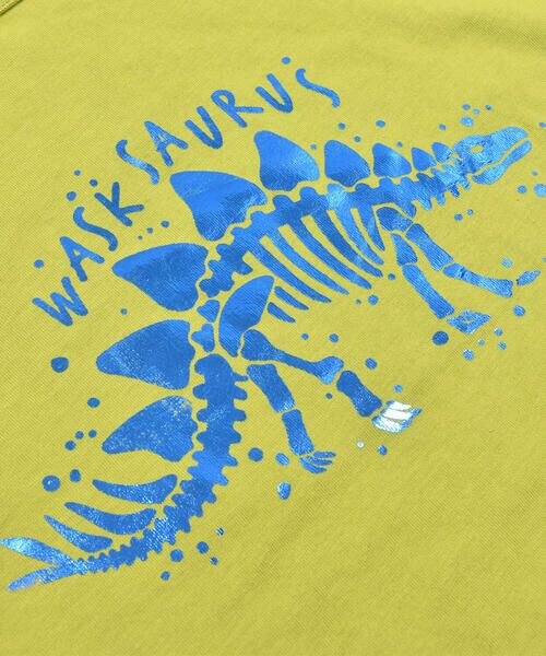 WASK / ワスク Tシャツ | 恐竜箔プリントガラナレ天竺Tシャツ(100~160cm) | 詳細23