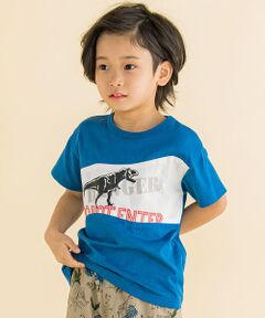 恐竜パッチ天竺Tシャツ(100~160cm)