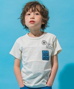 ワッペン付き天竺Tシャツ(110~160cm)