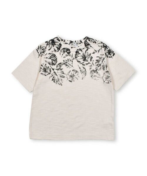 WASK / ワスク Tシャツ | ボタニカルプリントスラブ天竺ビッグTシャツ(100~160cm) | 詳細5