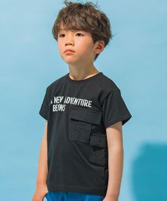 配色ポケット天竺Tシャツ(100~160cm)