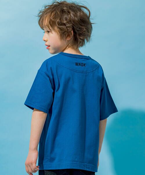 WASK / ワスク Tシャツ | ロゴパッチワークプリント天竺Tシャツ(100~160cm) | 詳細12