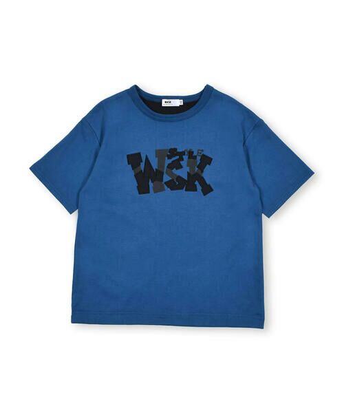 WASK / ワスク Tシャツ | ロゴパッチワークプリント天竺Tシャツ(100~160cm) | 詳細13