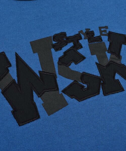 WASK / ワスク Tシャツ | ロゴパッチワークプリント天竺Tシャツ(100~160cm) | 詳細16