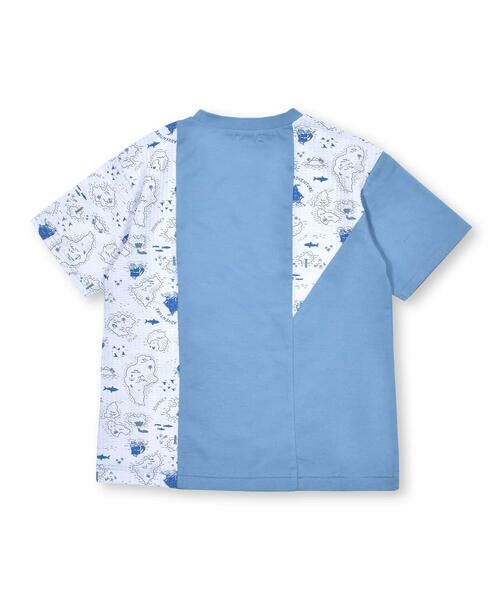 WASK / ワスク Tシャツ | 【接触冷感】地図柄切り替え天竺ニットサッカービッグTシャツ(100~160cm) | 詳細6