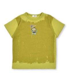 【速乾】WASKサルかすれプリント天竺Tシャツ(100~160cm)