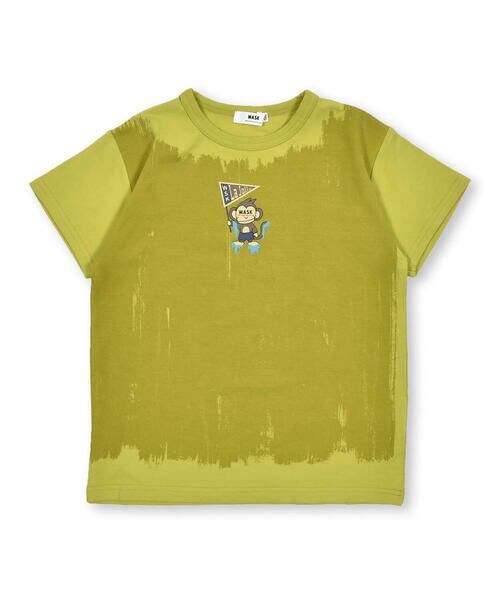 WASK / ワスク Tシャツ | 【速乾】WASKサルかすれプリント天竺Tシャツ(100~160cm) | 詳細11