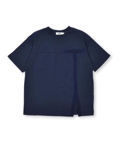 【接触冷感】配色プリントロゴテープTシャツ(100~160cm)