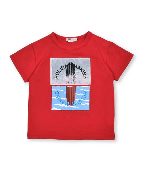 WASK / ワスク Tシャツ | 【接触冷感】サーフボードプリントパッチワークTシャツ(100~160cm) | 詳細2