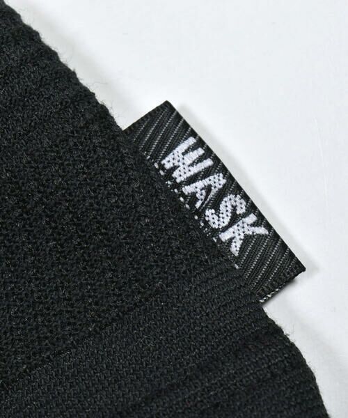 WASK / ワスク Tシャツ | ジャガードニットボーダーBIGＴシャツ(100~160cm) | 詳細7