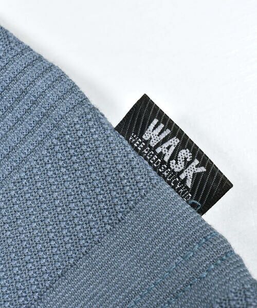 WASK / ワスク Tシャツ | ジャガードニットボーダーBIGＴシャツ(100~160cm) | 詳細15