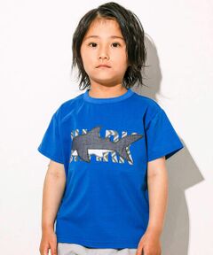 【接触冷感】サメパッチワークTシャツ(100~160cm)