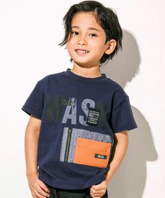 WASK / ワスク Tシャツ | 【接触冷感】配色ポケット付きTシャツ(100~160cm)