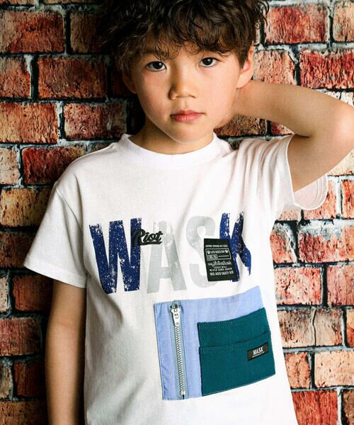WASK / ワスク Tシャツ | 【接触冷感】配色ポケット付きTシャツ(100~160cm) | 詳細2