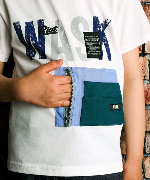WASK / ワスク Tシャツ | 【接触冷感】配色ポケット付きTシャツ(100~160cm) | 詳細3
