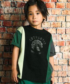 WASK / ワスク Tシャツ | 【接触冷感】配色切り替えBIGTシャツ(100~160cm)