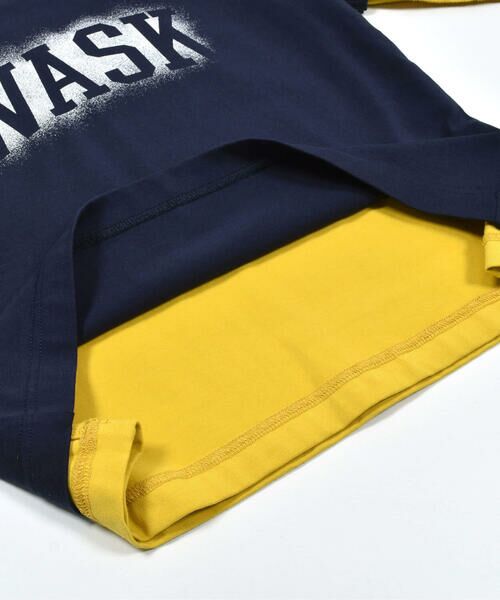 WASK / ワスク Tシャツ | ロゴプリントデニムポケットリバーシブルTシャツ(100~160cm) | 詳細18