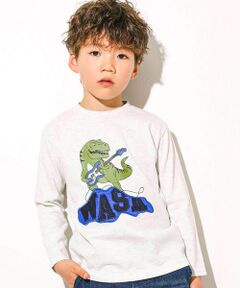 恐竜ロゴパッチTシャツ(100~160cm)