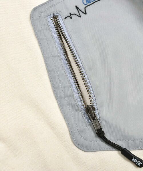 WASK / ワスク Tシャツ | ファスナー付きナイロンツイルポケットTシャツ(100~160cm) | 詳細9