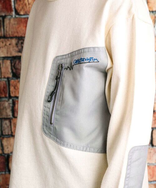 WASK / ワスク Tシャツ | ファスナー付きナイロンツイルポケットTシャツ(100~160cm) | 詳細3