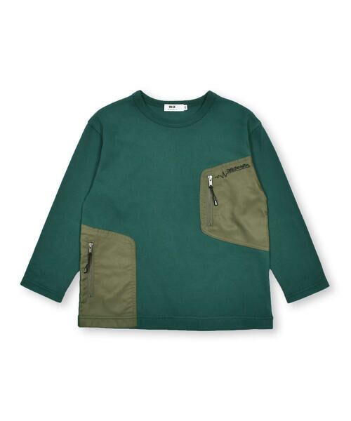 WASK / ワスク Tシャツ | ファスナー付きナイロンツイルポケットTシャツ(100~160cm) | 詳細14