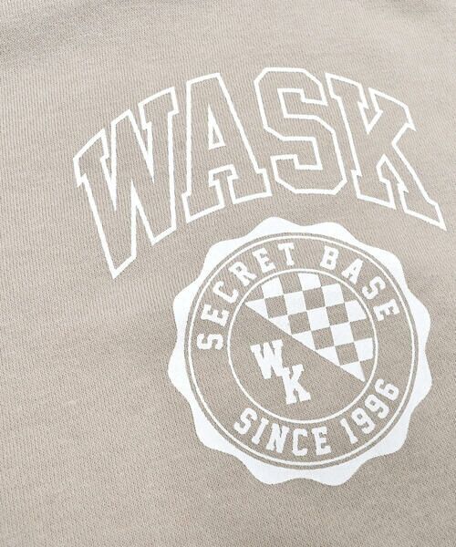 WASK / ワスク スウェット | 裏起毛＋チェックヘチマカラーロゴトレーナー(100〜160cm) | 詳細17