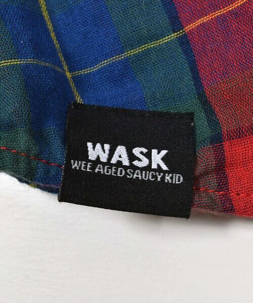 WASK / ワスク Tシャツ | チェック&ストライプＷガーゼリバーシブルシャツ(100~160cm) | 詳細13