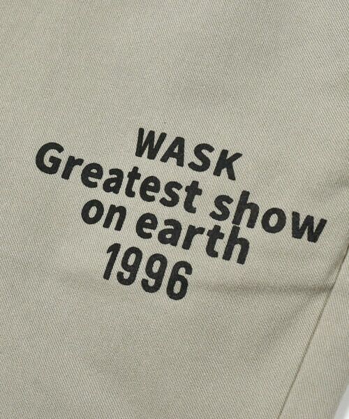 WASK / ワスク チノ・ワークパンツ | ロゴプリント２ＷＡＹナイロンストレートパンツ(100~160cm) | 詳細4