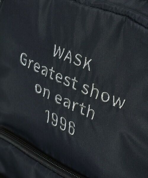 WASK / ワスク バッグ | ロゴ刺しゅうメッシュポケットリュック | 詳細6