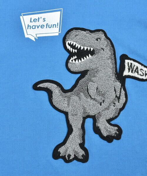 WASK / ワスク Tシャツ | 恐竜サガラワッペン天竺Tシャツ(100~160cm) | 詳細7
