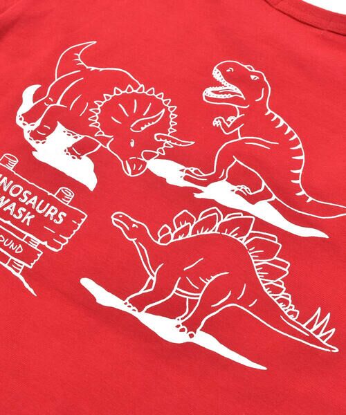 WASK / ワスク Tシャツ | 【速乾】恐竜サガラワッペン天竺Tシャツ(100~160cm) | 詳細10