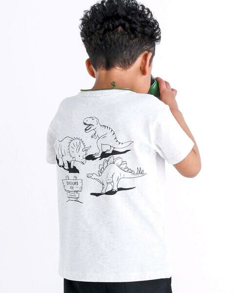 WASK / ワスク Tシャツ | 【速乾】恐竜サガラワッペン天竺Tシャツ(100~160cm) | 詳細24