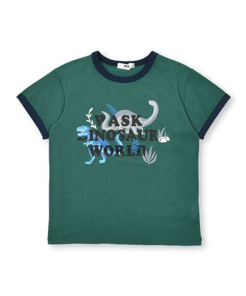WASK / ワスク Tシャツ | 【抗菌防臭】恐竜蓄光プリントリンガー天竺Tシャツ(100~160cm) | 詳細14