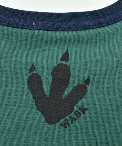 WASK / ワスク Tシャツ | 【抗菌防臭】恐竜蓄光プリントリンガー天竺Tシャツ(100~160cm) | 詳細20