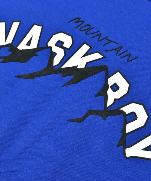 WASK / ワスク Tシャツ | 【抗菌防臭】裾レイヤード風マウンテンロゴ天竺Tシャツ(100~160cm) | 詳細4