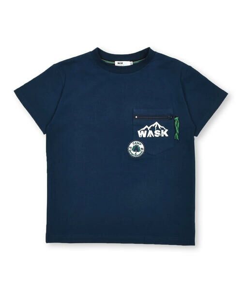 WASK / ワスク Tシャツ | 【速乾】キャンプワッペンアウトドア天竺Tシャツ(100~160cm) | 詳細1