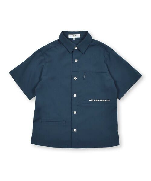 WASK / ワスク Tシャツ | 【お揃い】ポリエステルポプリンファスナーポケットシャツ(100~160cm) | 詳細4