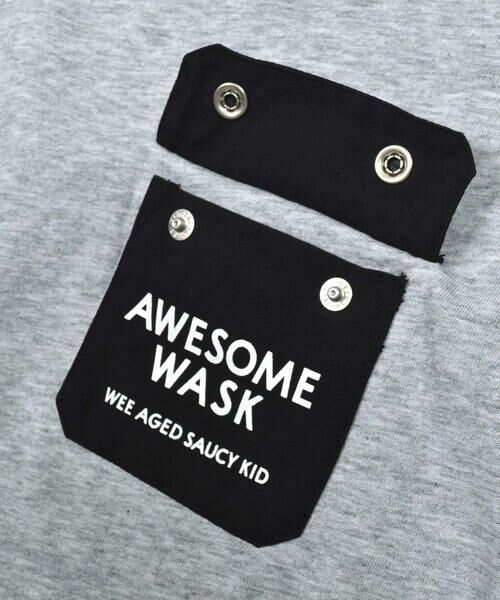 WASK / ワスク Tシャツ | 【接触冷感】グログランポケットロゴ変形天竺Tシャツ(100~160cm) | 詳細18